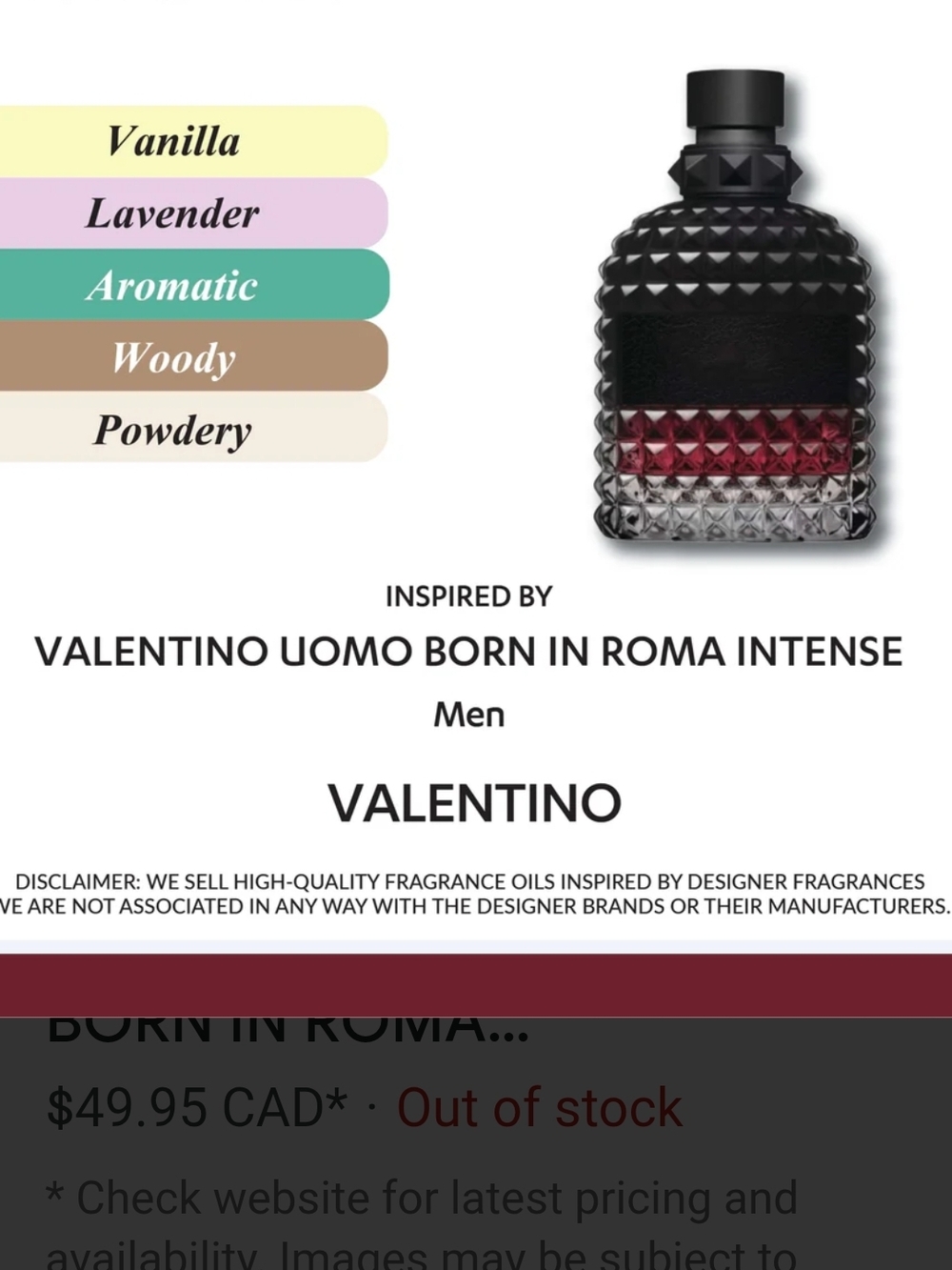 Valentino Black Studded Bottle with Pink Logo - Picture 2 of 5